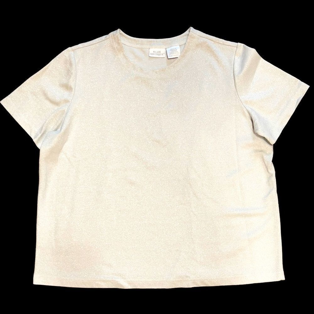 Blair Boutique Silver Shimmery Top Size Large